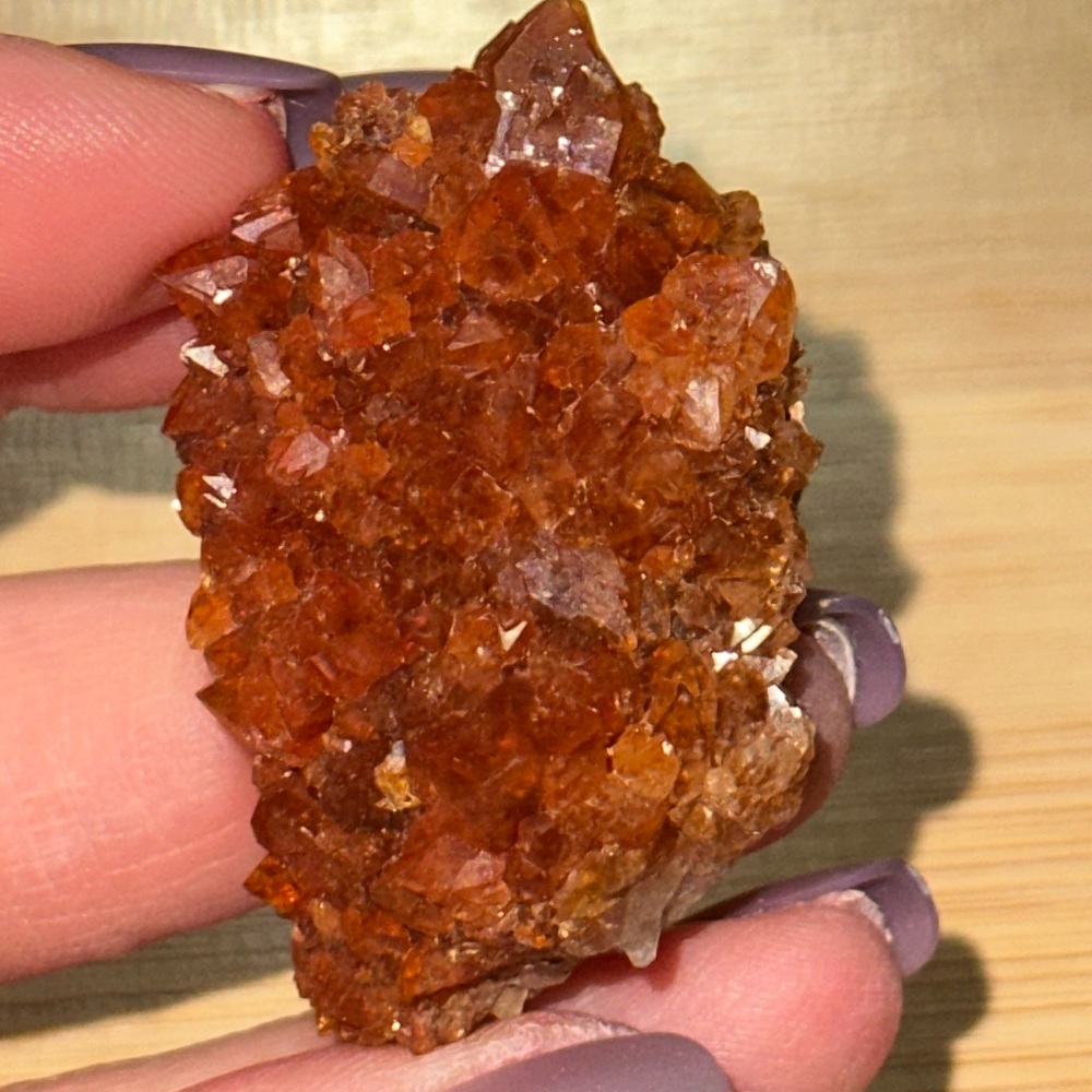 Red Quartz Crystal Cluster - Picture 7 of 8